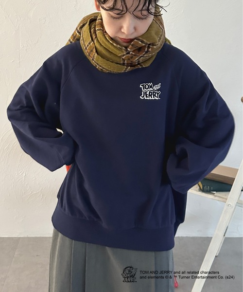 kutir（クティール）の「【トムとジェリー/Tom and Jerry】バックデザインスウェット】（スウェット・レディース・杢グレー/オフホワイト/ネイビー・FREE）」の12枚目の写真