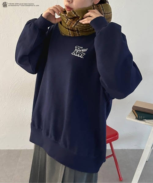 kutir（クティール）の「【トムとジェリー/Tom and Jerry】バックデザインスウェット】（スウェット・レディース・杢グレー/オフホワイト/ネイビー・FREE）」の11枚目の写真