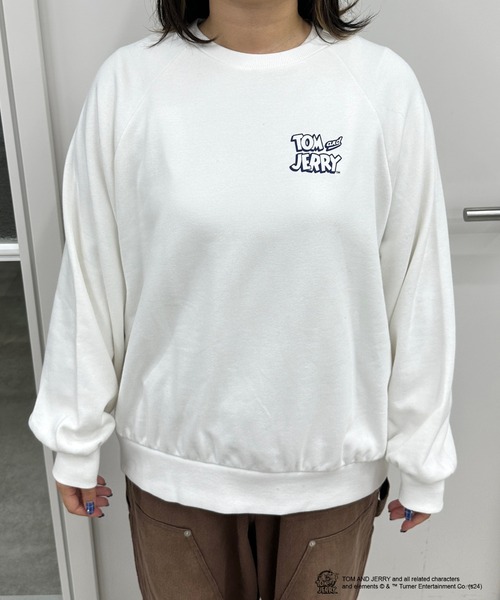 kutir（クティール）の「【トムとジェリー/Tom and Jerry】バックデザインスウェット】（スウェット・レディース・杢グレー/オフホワイト/ネイビー・FREE）」の17枚目の写真