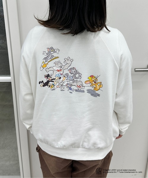 kutir（クティール）の「【トムとジェリー/Tom and Jerry】バックデザインスウェット】（スウェット・レディース・杢グレー/オフホワイト/ネイビー・FREE）」の19枚目の写真