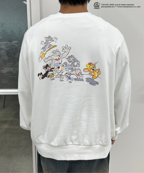 kutir（クティール）の「【トムとジェリー/Tom and Jerry】バックデザインスウェット】（スウェット・レディース・杢グレー/オフホワイト/ネイビー・FREE）」の22枚目の写真