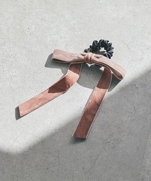 新色追加！・お上品リボン】ベルベットヘアゴム（その他ヘア