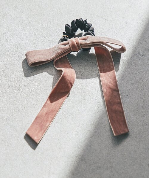 新色追加！・お上品リボン】ベルベットヘアゴム（その他ヘア