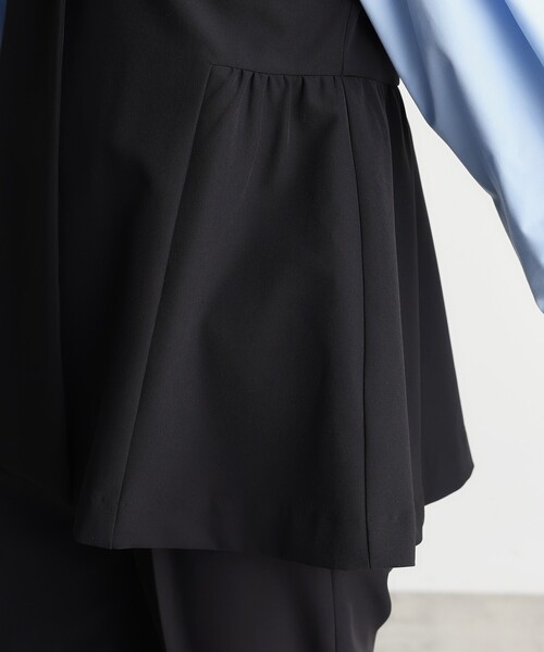 THE SHOP TK （ザ ショップ ティーケー ）の「【汚れ＆シワが付きにくい/セレモニー/通勤】ダブルクロスジレ/洗濯機OK（ベスト・レディース・ベージュ/ネイビー/ブラック・13/12）」の22枚目の写真