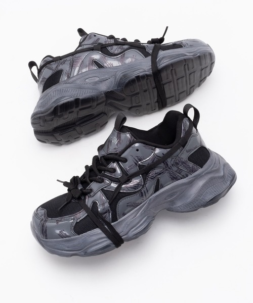 SVEC（シュベック）の「厚底 ダットシューズ / スニーカー（スニーカー・メンズ・ブラック・42/44/40）」の8枚目の写真