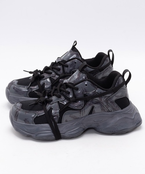 SVEC（シュベック）の「厚底 ダットシューズ / スニーカー（スニーカー・メンズ・ブラック・42/44/40）」の5枚目の写真