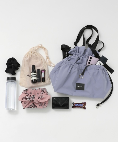 BAYFLOW（ベイフロー）の「3WAY撥水アジャスタートート（トートバッグ・レディース・ブルーグレー/アイボリー/ブラック・FREE）」の13枚目の写真