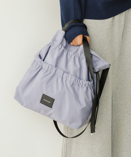 BAYFLOW（ベイフロー）の「3WAY撥水アジャスタートート（トートバッグ・レディース・ブルーグレー/アイボリー/ブラック・FREE）」の12枚目の写真