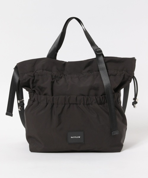 BAYFLOW（ベイフロー）の「3WAY撥水アジャスタートート（トートバッグ・レディース・ブルーグレー/アイボリー/ブラック・FREE）」の20枚目の写真