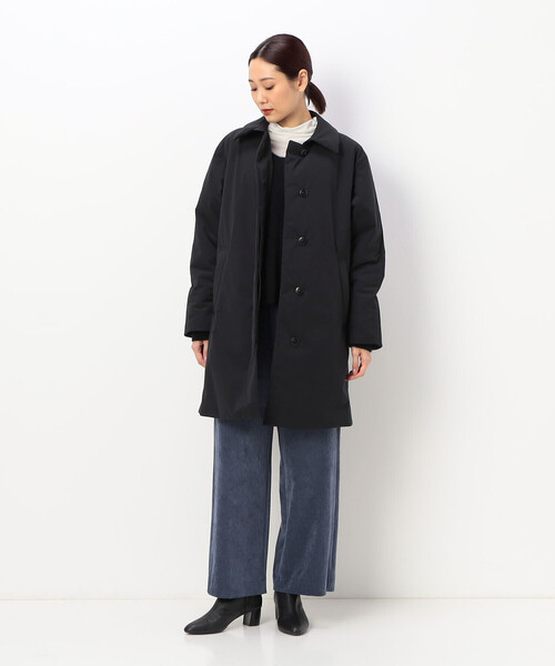 Gabardine K.T(ギャバジンケーティー)の「アクティブストレッチタフタ 中綿入りステンカラーコート(ステンカラーコート・レディース・カーキ・9号)」の18枚目の写真