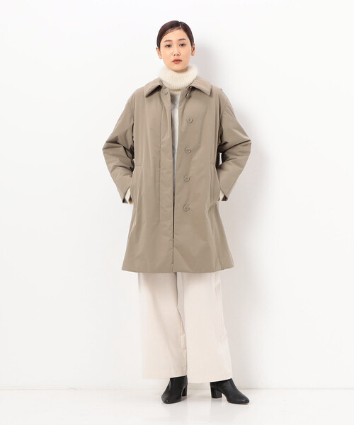 Gabardine K.T(ギャバジンケーティー)の「アクティブストレッチタフタ 中綿入りステンカラーコート(ステンカラーコート・レディース・カーキ・9号)」の16枚目の写真