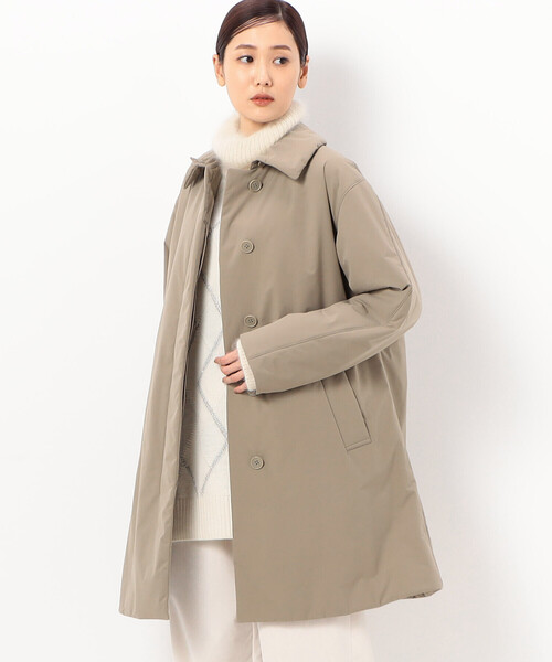 Gabardine K.T(ギャバジンケーティー)の「アクティブストレッチタフタ 中綿入りステンカラーコート(ステンカラーコート・レディース・カーキ・9号)」の15枚目の写真