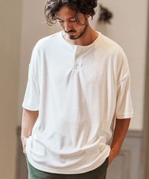 CAMBIO | mt9418- パイルヘンリーネックカットソー(Tシャツ/カットソー)