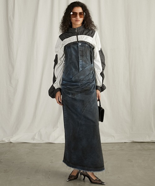 2WAYラメデニムワンピース / 2WAY Glitter Denim Onepiece（ワンピース