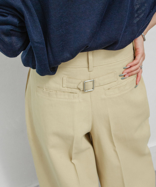 Chillfar(チルファー)の「ワイドチノパンツ(チノパンツ・レディース・ベージュ/ネイビー/ブラック/カーキ/アイボリー・LARGE/MEDIUM)」の22枚目の写真