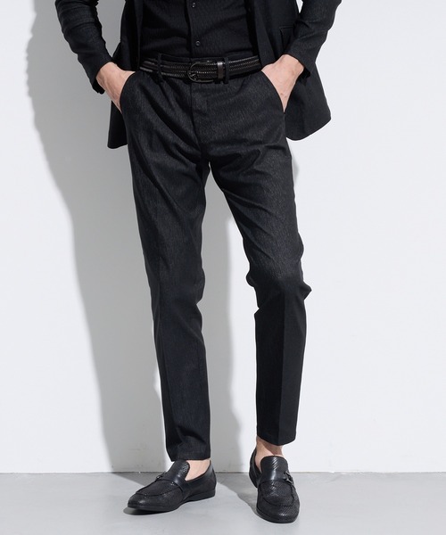 HIDEAWAYS NICOLE（ハイダウェイニコル）の「ガムストレッチブライトスラブパンツ（スラックス・メンズ・ブラック/ネイビー/ライトグレー・SMALL/MEDIUM/LARGE/X-LARGE）」の3枚目の写真