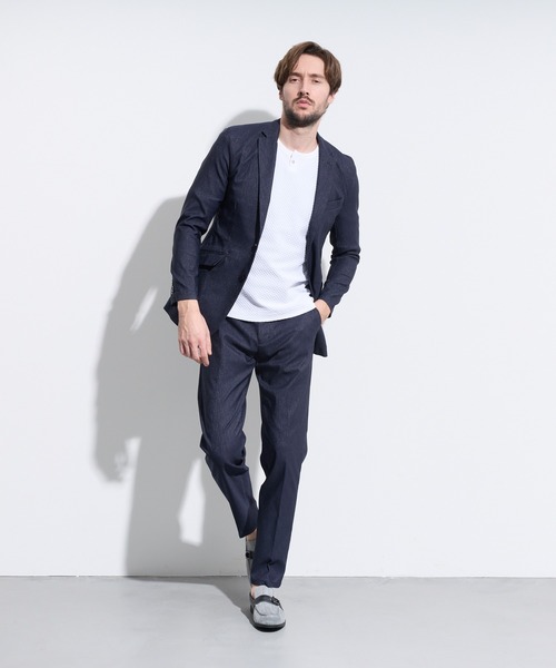 HIDEAWAYS NICOLE（ハイダウェイニコル）の「ガムストレッチブライトスラブパンツ（スラックス・メンズ・ブラック/ネイビー/ライトグレー・SMALL/MEDIUM/LARGE/X-LARGE）」の22枚目の写真