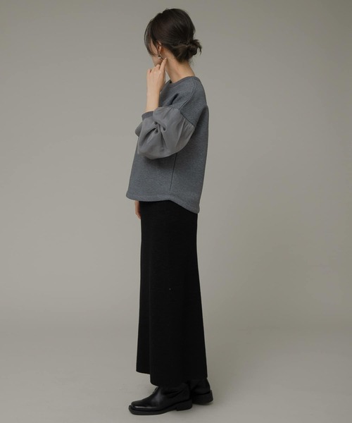 URBAN RESEARCH Sonny Label（アーバンリサーチサニーレーベル）の「オーガンジースリーブ裏起毛スウェット（スウェット・レディース・ベージュ系その他/グレー/オフホワイト・FREE）」の14枚目の写真