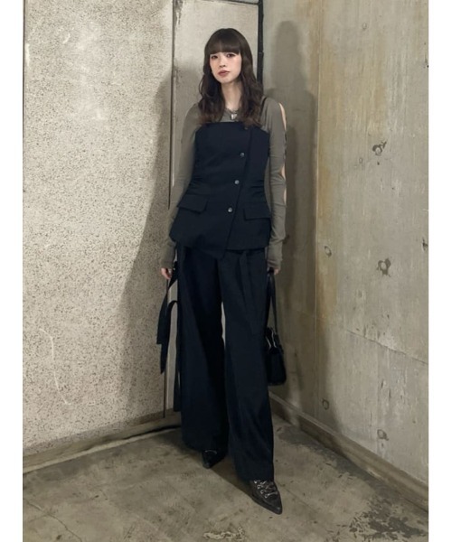 トップス SLY ASYMMETRY MANISH BUSTIER SLY | ASYMMETRY MANISH BUSTIER (キャミソール ) |SHEL'TTER