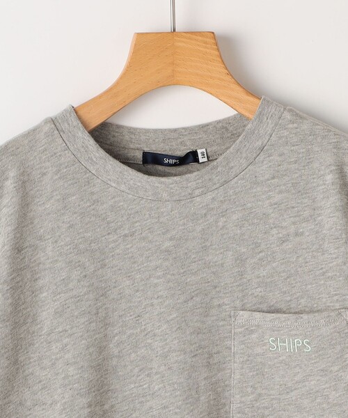SHIPS（シップス）の「SHIPS KIDS:140～160cm / SHIPS ロゴ 長袖 TEE（Tシャツ/カットソー・キッズ・トップグレー/ライトグリーン/ライトホワイト・140/160/150）」の10枚目の写真