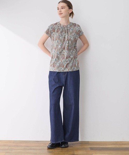 LE SOUK HOLIDAY(ルスークホリデー)の「ワイドデニムパンツ(デニムパンツ・レディース・ブルー/ネイビー・L/M)」の4枚目の写真