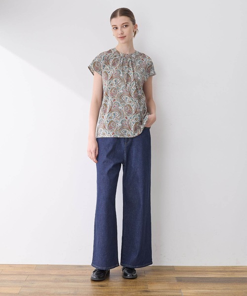 LE SOUK HOLIDAY(ルスークホリデー)の「ワイドデニムパンツ(デニムパンツ・レディース・ブルー/ネイビー・L/M)」の5枚目の写真