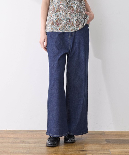LE SOUK HOLIDAY(ルスークホリデー)の「ワイドデニムパンツ(デニムパンツ・レディース・ブルー/ネイビー・L/M)」の6枚目の写真