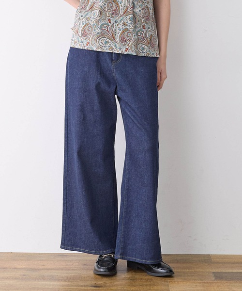 LE SOUK HOLIDAY(ルスークホリデー)の「ワイドデニムパンツ(デニムパンツ・レディース・ブルー/ネイビー・L/M)」の8枚目の写真
