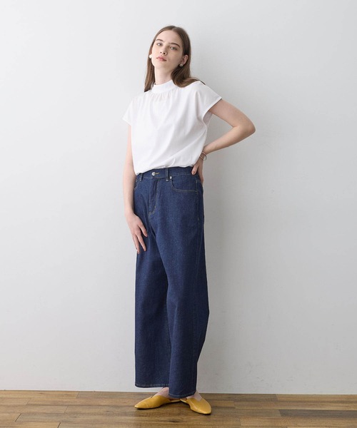 LE SOUK HOLIDAY(ルスークホリデー)の「ワイドデニムパンツ(デニムパンツ・レディース・ブルー/ネイビー・L/M)」の9枚目の写真