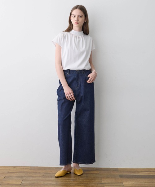 LE SOUK HOLIDAY(ルスークホリデー)の「ワイドデニムパンツ(デニムパンツ・レディース・ブルー/ネイビー・L/M)」の10枚目の写真