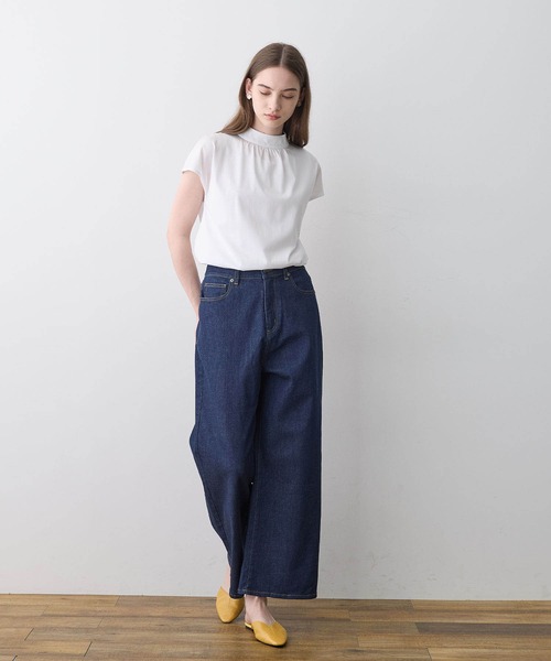 LE SOUK HOLIDAY(ルスークホリデー)の「ワイドデニムパンツ(デニムパンツ・レディース・ブルー/ネイビー・L/M)」の11枚目の写真