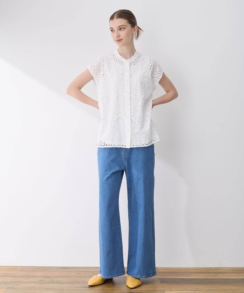 LE SOUK HOLIDAY(ルスークホリデー)の「ワイドデニムパンツ(デニムパンツ・レディース・ブルー/ネイビー・L/M)」の14枚目の写真