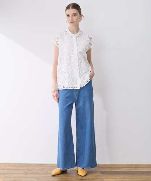 LE SOUK HOLIDAY(ルスークホリデー)の「ワイドデニムパンツ(デニムパンツ・レディース・ブルー/ネイビー・L/M)」の15枚目の写真