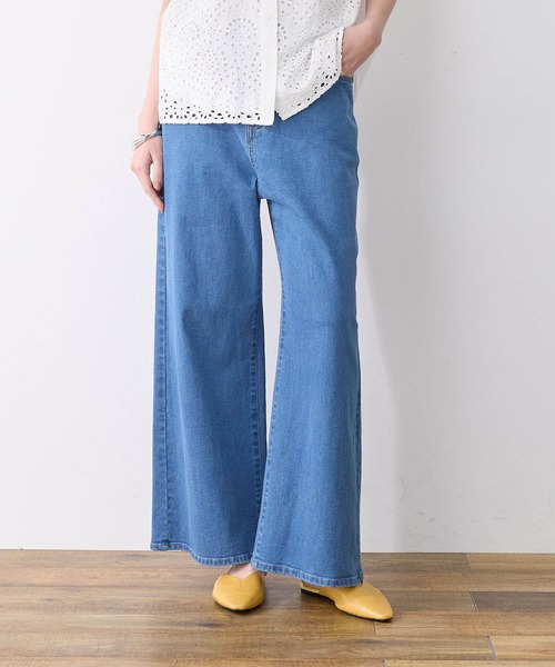 LE SOUK HOLIDAY(ルスークホリデー)の「ワイドデニムパンツ(デニムパンツ・レディース・ブルー/ネイビー・L/M)」の18枚目の写真