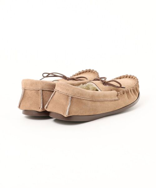Lloyd Footwear(ロイドフットウェア)の「LLOYD FOOTWEAR SHOEMAKER Oliver / Taupe Suede/Mouton Lining Rubber SOLE ブリティッシュモカシン(モカシン/デッキシューズ・メンズ・ベージュ・8/9/7)」の3枚目の写真