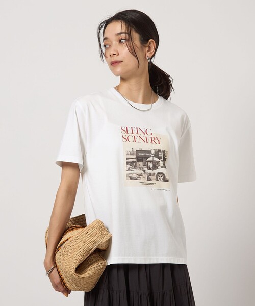 green label relaxing(グリーンレーベルリラクシング)の「グラフィック フォト Tシャツ(Tシャツ/カットソー・レディース・その他1/その他2/その他3/ダークグレー/その他4/その他5・FREE)」の22枚目の写真