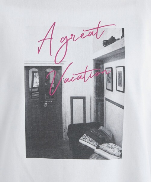 グラフィック フォト Tシャツ（Tシャツ/カットソー）｜green