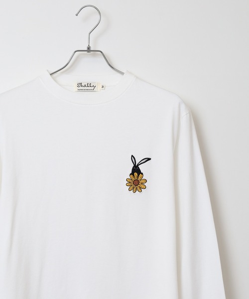 FUNALIVE（ファンアライブ）の「SHABBY 長袖 Tシャツ unisex（Tシャツ/カットソー・メンズ・ブラック/アイボリー/ホワイト系1/グレー/オフホワイト/グリーン/ブラック系1/イエロー/ラベンダー・S/L/XL/M）」の2枚目の写真