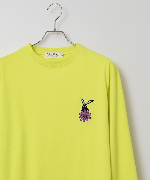 FUNALIVE（ファンアライブ）の「SHABBY 長袖 Tシャツ unisex（Tシャツ/カットソー・メンズ・ブラック/アイボリー/ホワイト系1/グレー/オフホワイト/グリーン/ブラック系1/イエロー/ラベンダー・S/L/XL/M）」の9枚目の写真