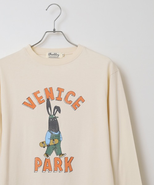FUNALIVE（ファンアライブ）の「SHABBY 長袖 Tシャツ unisex（Tシャツ/カットソー・メンズ・ブラック/アイボリー/ホワイト系1/グレー/オフホワイト/グリーン/ブラック系1/イエロー/ラベンダー・S/L/XL/M）」の3枚目の写真