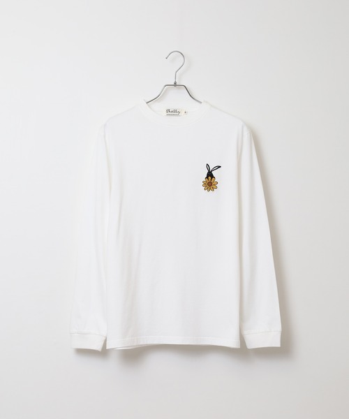 FUNALIVE（ファンアライブ）の「SHABBY 長袖 Tシャツ unisex（Tシャツ/カットソー・メンズ・ブラック/アイボリー/ホワイト系1/グレー/オフホワイト/グリーン/ブラック系1/イエロー/ラベンダー・S/L/XL/M）」の14枚目の写真