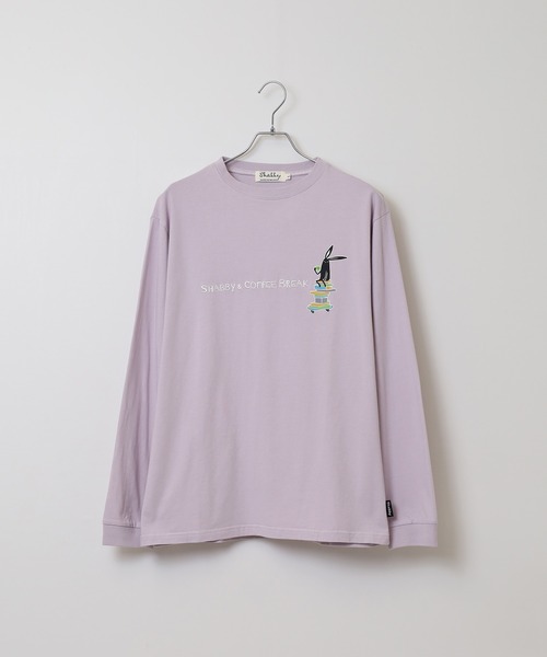 FUNALIVE（ファンアライブ）の「SHABBY 長袖 Tシャツ unisex（Tシャツ/カットソー・メンズ・ブラック/アイボリー/ホワイト系1/グレー/オフホワイト/グリーン/ブラック系1/イエロー/ラベンダー・S/L/XL/M）」の16枚目の写真