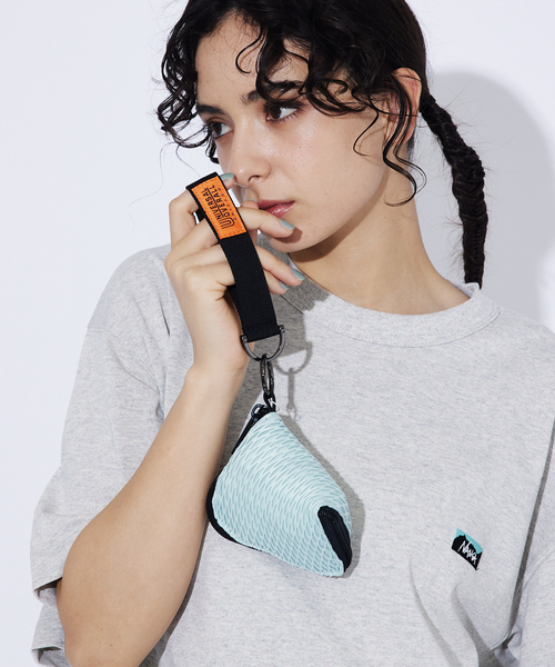 UNIVERSAL OVERALL(ユニバーサルオーバーオール)の「【UNIVERSALOVERALL / ユニバーサルオーバーオール】PYRAMID MESH POUCH/メッシュポーチ/ユニセックス/ SUVO-019(ショルダーバッグ・メンズ・ホワイト/チャコールグレー/ブラック/ライム/サックスブルー・フリー)」の1枚目の写真