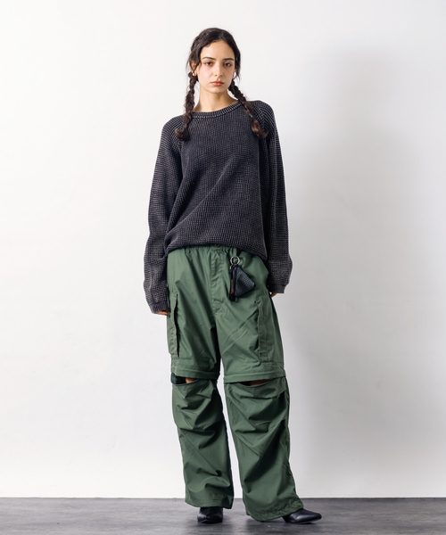 UNIVERSAL OVERALL(ユニバーサルオーバーオール)の「【UNIVERSALOVERALL / ユニバーサルオーバーオール】PYRAMID MESH POUCH/メッシュポーチ/ユニセックス/ SUVO-019(ショルダーバッグ・メンズ・ホワイト/チャコールグレー/ブラック/ライム/サックスブルー・フリー)」の14枚目の写真