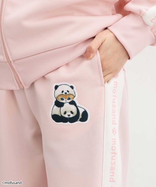 Honeys(ハニーズ)の「mofusand/トラックパンツ(その他パンツ・レディース・スミクロ/ネイビー/ピンク/サックスブルー・L/LL/M/S)」の4枚目の写真