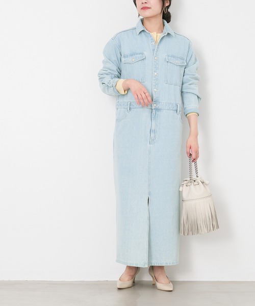 MICA&DEAL デニムワンピース　シャツワンピース　Gジャン　カバーオール MICA&DEAL デニムワンピース シャツワンピース Gジャン