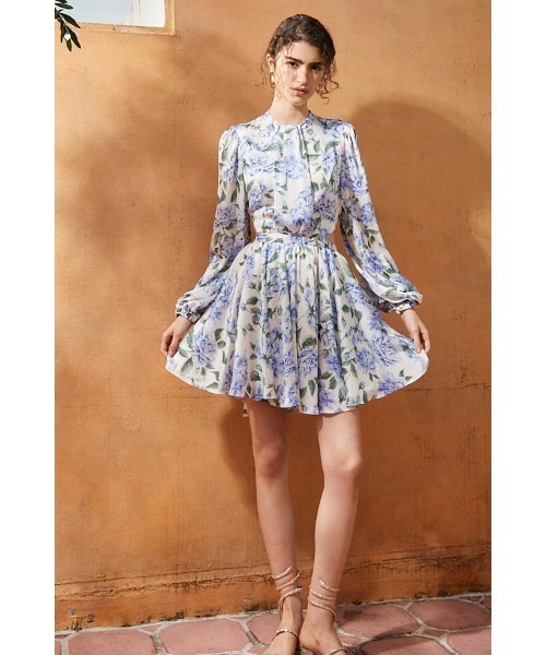 Estella.K(エステラケー)の「Rosabelle Dress フラワーフレアーミニドレス(ワンピース・レディース・ホワイト系/ベージュ系・FREE)」の19枚目の写真