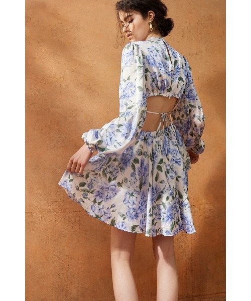 Estella.K(エステラケー)の「Rosabelle Dress フラワーフレアーミニドレス(ワンピース・レディース・ホワイト系/ベージュ系・FREE)」の17枚目の写真