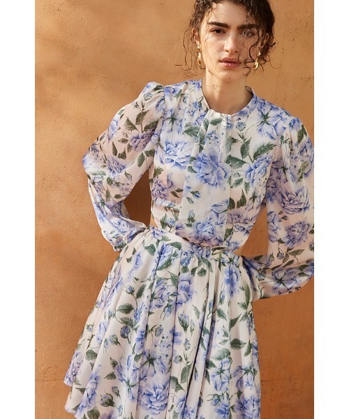 Estella.K(エステラケー)の「Rosabelle Dress フラワーフレアーミニドレス(ワンピース・レディース・ホワイト系/ベージュ系・FREE)」の21枚目の写真