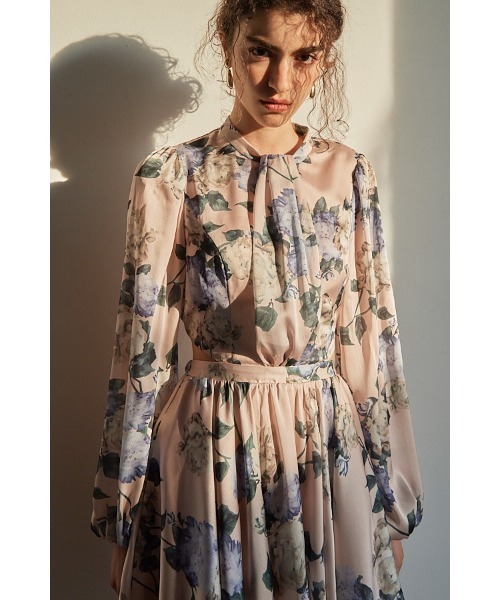 Estella.K(エステラケー)の「Rosabelle Dress フラワーフレアーミニドレス(ワンピース・レディース・ホワイト系/ベージュ系・FREE)」の14枚目の写真